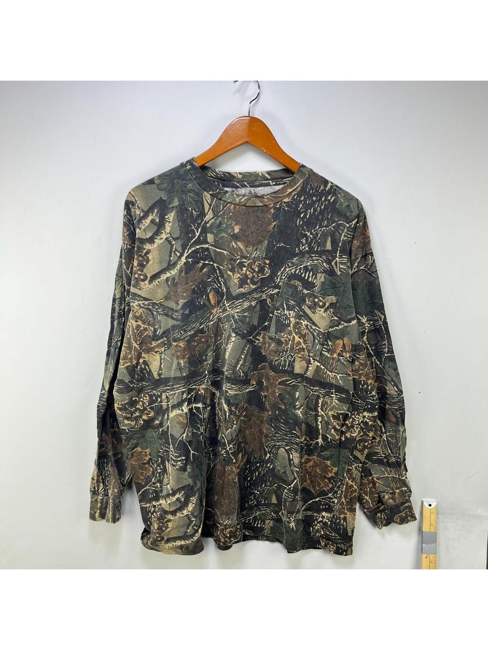 Vintage Cabelas Realtree Camo Long Sleeve Shirt 2XL
